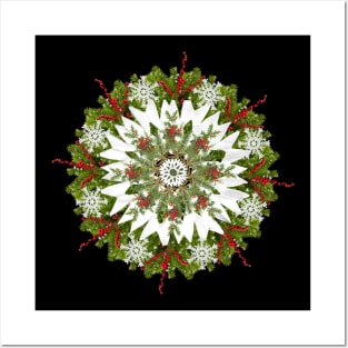 Paper snowflake mandala Posters and Art